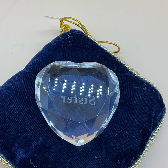 Sister  Heart Glass Crystal - Picture 6 of 7